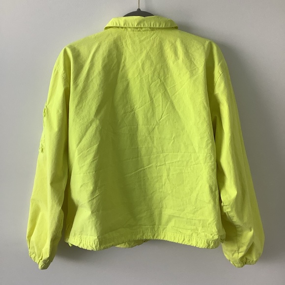 Aritzia Tna Neon yellow overload cargo jacket size small - Picture 14 of 15